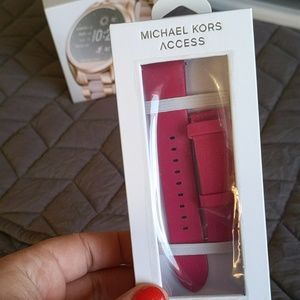 Leather watch band for Michael Kors smartwatch